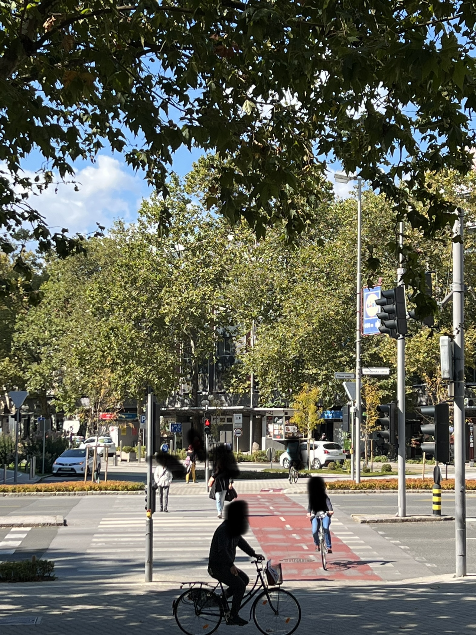 Prečkanje semaforiziranega prehoda za pešce