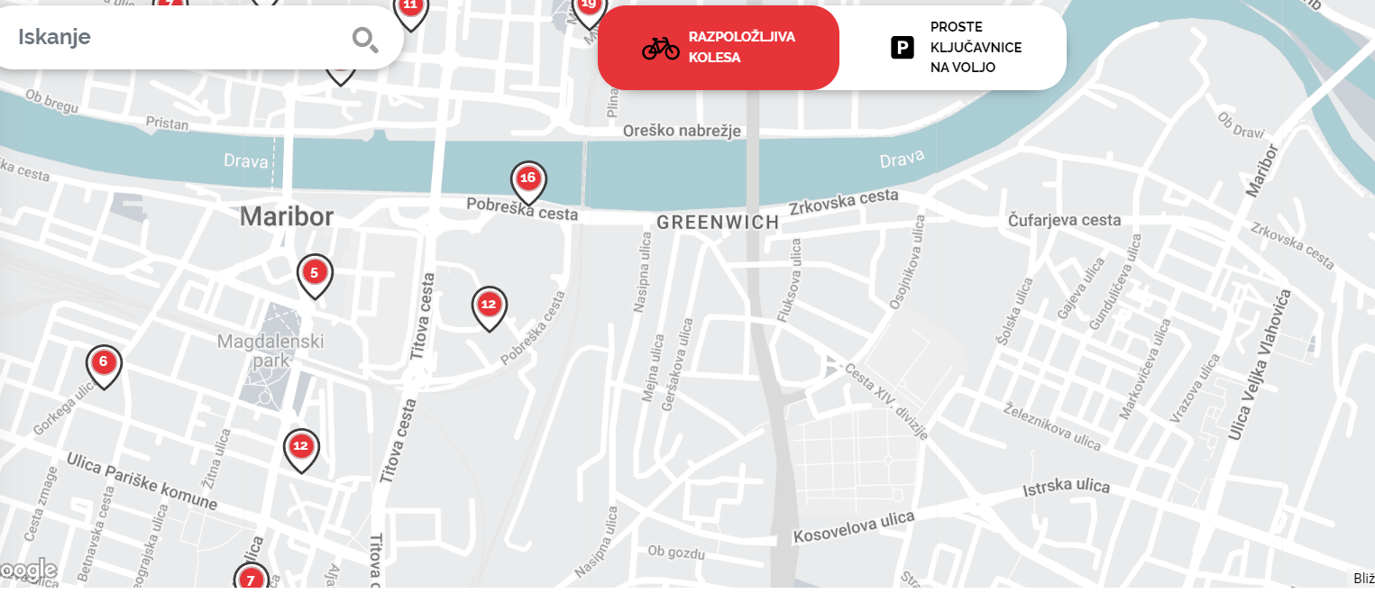 MBajk - nova parkirna mesta