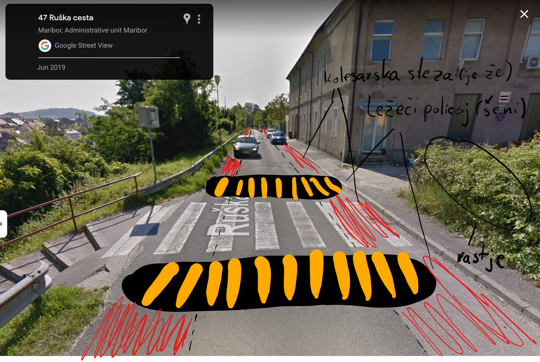 Nevaren promet na Ruški cesti